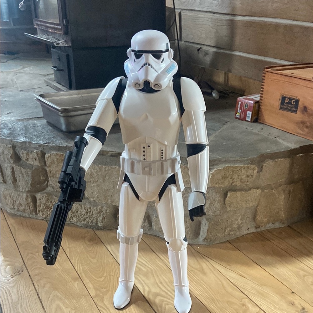 White and Black Stormtrooper Action Figure